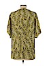 Tyche 100% Polyester Yellow Short Sleeve Blouse Size L - photo 2