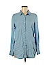 Crown & Ivy 100% Tencel Lyocell Blue Long Sleeve Blouse Size M - photo 1