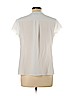 Liz Claiborne 100% Polyester White Short Sleeve Blouse Size L - photo 2