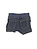 Carter's 100% Cotton Solid Blue Denim Shorts 6-9 MO / 9 MO - photo 2