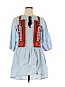 H&M 100% Cotton Blue Casual Dress Size 14 - photo 1