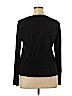 Eileen Fisher 100% Silk Black Long Sleeve T-Shirt Size XL - photo 2