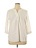 Anne Carson White Long Sleeve Blouse Size XL - photo 1