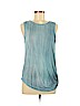 T Tahari 100% Viscose Blue Sleeveless Top Size M - photo 1