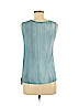 T Tahari 100% Viscose Blue Sleeveless Top Size M - photo 2