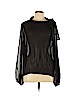 Banana Republic 100% Polyester Black Long Sleeve Blouse Size L - photo 1