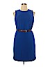 MICHAEL Michael Kors Blue Casual Dress Size 14 - photo 1