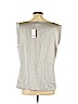Banana Republic 100% Polyester Gray Sleeveless Blouse Size L - photo 2