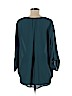 Lush 100% Polyester Teal 3/4 Sleeve Blouse Size M - photo 2