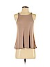 Free People 100% Cotton Tan Sleeveless T-Shirt Size S - photo 1