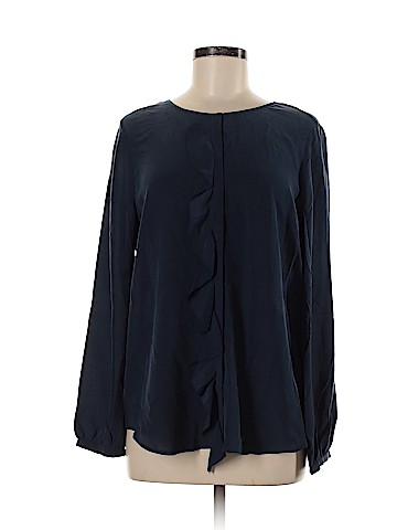 Joie Long Sleeve Silk Top (view 1)