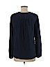 Joie 100% Silk Blue Long Sleeve Silk Top Size M - photo 2