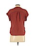 Lily White Orange Short Sleeve Top Size S - photo 2