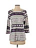 Kim Rogers 100% Cotton Purple 3/4 Sleeve Top Size S - photo 1