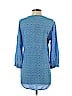 grand & greene 100% Rayon Blue 3/4 Sleeve Top Size S - photo 2