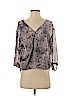 Assorted Brands 100% Polyester Gray 3/4 Sleeve Blouse Size S - photo 1