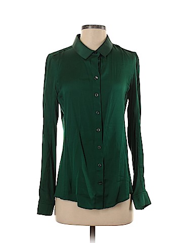 Elie Tahari Long Sleeve Silk Top (view 1)