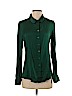 Elie Tahari Green Long Sleeve Silk Top Size S - photo 1