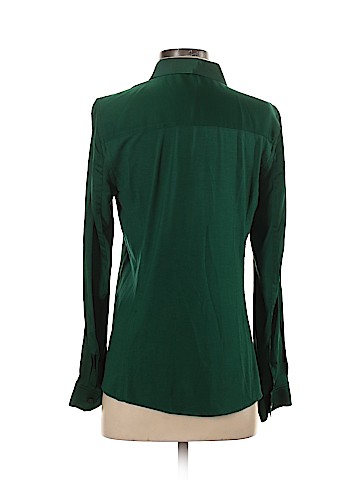 Elie Tahari Long Sleeve Silk Top (view 2)