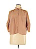 Forever 21 100% Polyester Tan 3/4 Sleeve Blouse Size M - photo 1