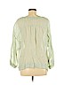 Eileen Fisher 100% Linen Green Long Sleeve Top Size M - photo 2