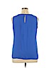Banana Republic 100% Polyester Blue Sleeveless Blouse Size L - photo 2