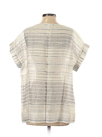 Lafayette 148 New York Short Sleeve Blouse (view 2)