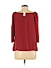 Ann Taylor 100% Polyester Orange 3/4 Sleeve Blouse Size M - photo 2