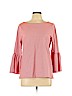 J. Crew Factory Store 100% Cotton Red Long Sleeve Top Size L - photo 1