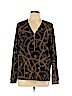 MICHAEL Michael Kors 100% Polyester Black Long Sleeve Blouse Size 10 - photo 1