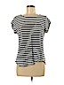 Ann Taylor LOFT 100% Linen Blue Short Sleeve T-Shirt Size M - photo 1