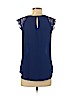 Express 100% Polyester Blue Short Sleeve Blouse Size S - photo 2