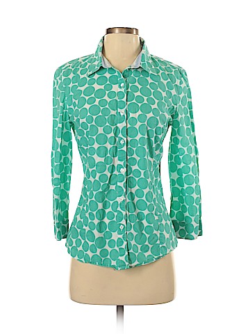 Garnet Hill 3/4 Sleeve Button-Down Shirt (view 1)