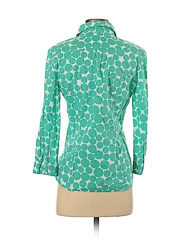 Garnet Hill 3/4 Sleeve Button-Down Shirt (view 2)