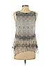 Express 100% Polyester Gray Sleeveless Blouse Size XS - photo 2