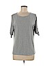 Assorted Brands 100% Cotton Gray Short Sleeve Top Size M - photo 1