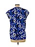Hilary Radley 100% Polyester Blue Short Sleeve Blouse Size L - photo 2