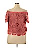 Haute Monde 100% Polyester Pink Short Sleeve Blouse Size XL - photo 2