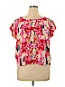 Kenar 100% Rayon Red Short Sleeve Top Size 1X - photo 1