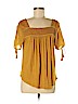 Lucky Brand Yellow Short Sleeve Top Size M - photo 1