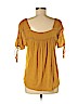 Lucky Brand Yellow Short Sleeve Top Size M - photo 2