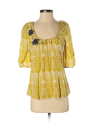 Edme & Esyllte 3/4 Sleeve Silk Top (view 1)