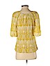 Edme & Esyllte 100% Silk Yellow 3/4 Sleeve Silk Top Size 4 - photo 2