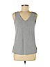 Tahari Gray Sleeveless Top Size M - photo 1