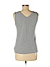 Tahari Gray Sleeveless Top Size M - photo 2