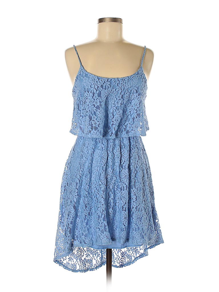 Delia's Floral Blue Cocktail Dress Size M - 83% off | thredUP