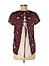 Maurices 100% Polyester Burgundy Short Sleeve Top Size M - photo 2