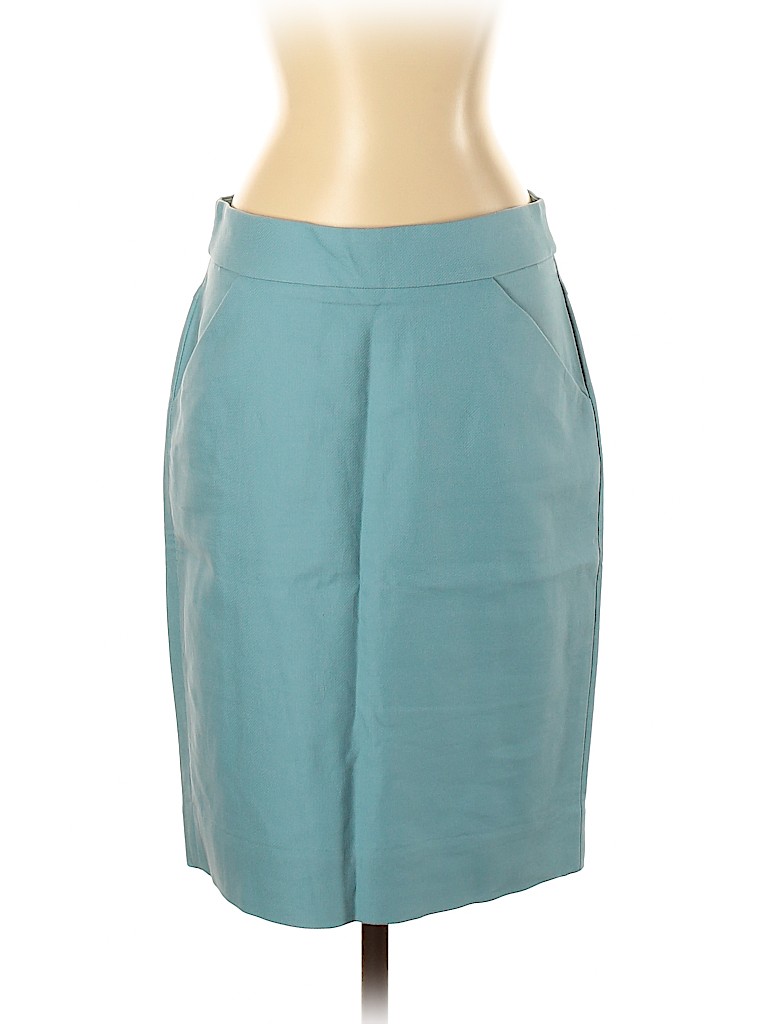 J.Crew 100% Cotton Blue Casual Skirt Size 4 - photo 1