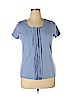 Talbots 100% Cotton Blue Short Sleeve T-Shirt Size XL - photo 1
