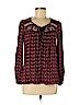 Xhilaration 100% Rayon Red Long Sleeve Blouse Size M - photo 1